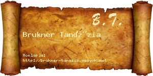Brukner Tanázia névjegykártya